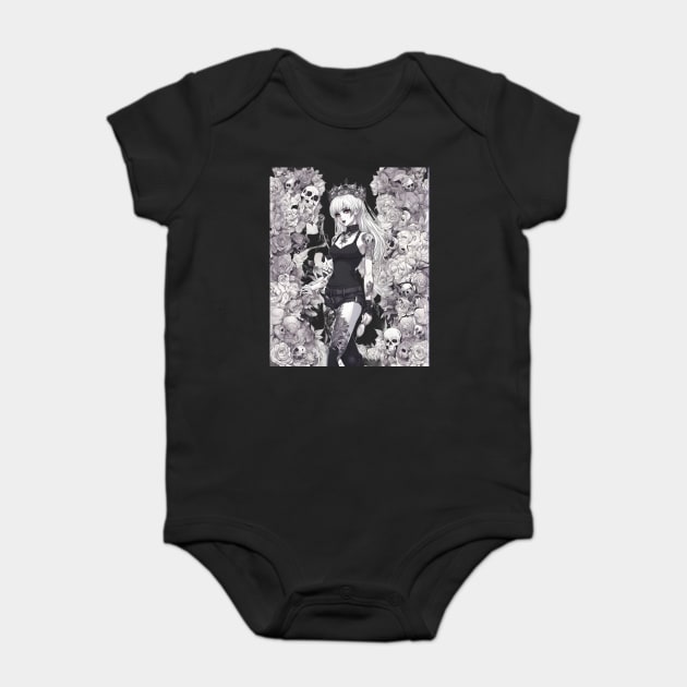 The outsider loner girl Baby Bodysuit by animegirlnft